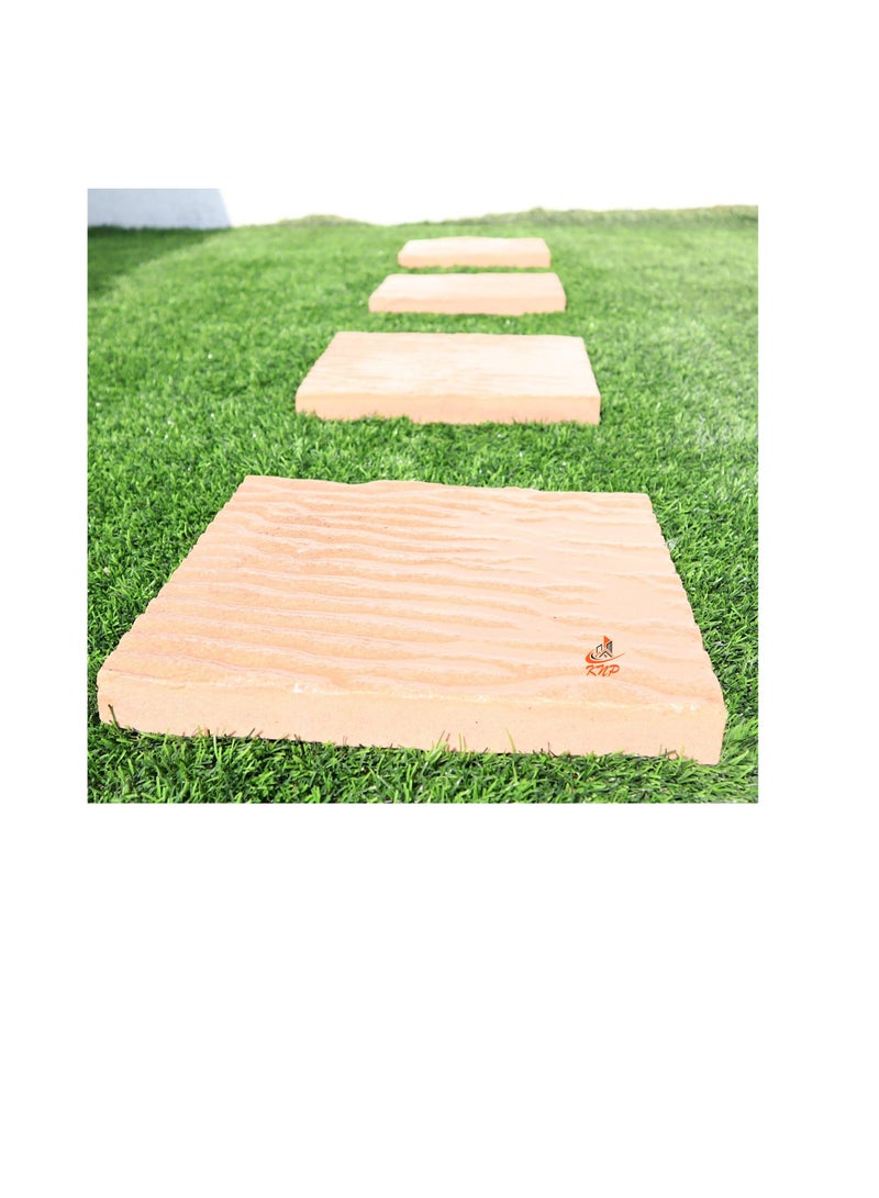 KNP Garden stepping stones Square 30x30cm Beige set of single stone - Image 3