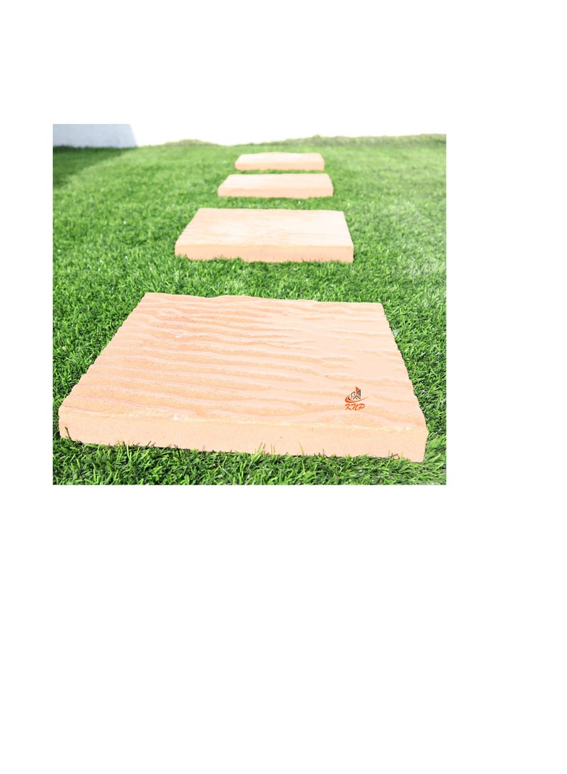 KNP Garden stepping stones Square 30x30cm Beige set of single stone - Image 2