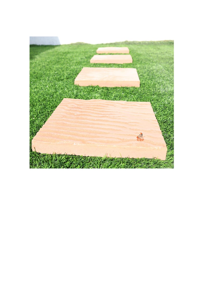 KNP Garden stepping stones Square 30x30cm Beige set of single stone - Image 1
