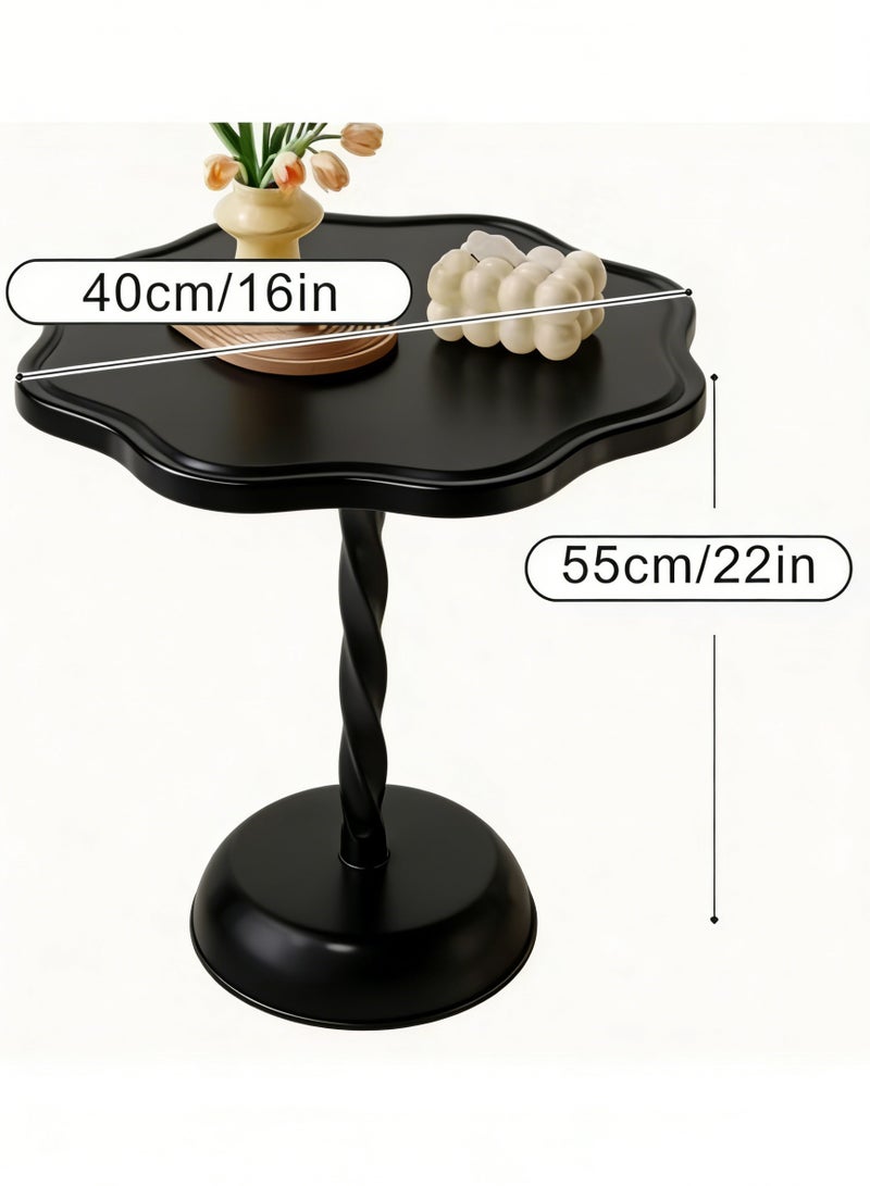 طاولة الشرب ، طاولة مارتيني على شكل بتلة ، طاولة نهاية القاعدة الحديثة مع معدن قوي لغرفة المعيشة ذات المساحة الصغيرة وغرفة النوم والقهوة والأريكة والمكتب - Image 2