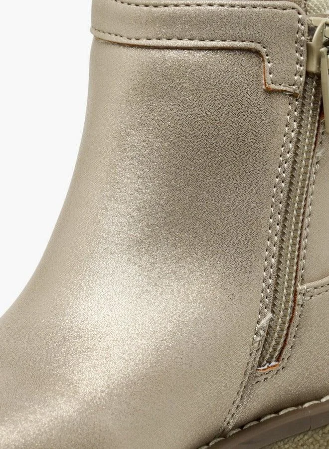 جونيورز جزمة كاحل صلبة بسحاب