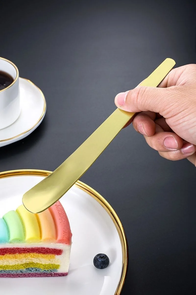 Chavin Stainless Steel Gold 18 cm Dessert and Ice Cream Spoon CIN944SR
