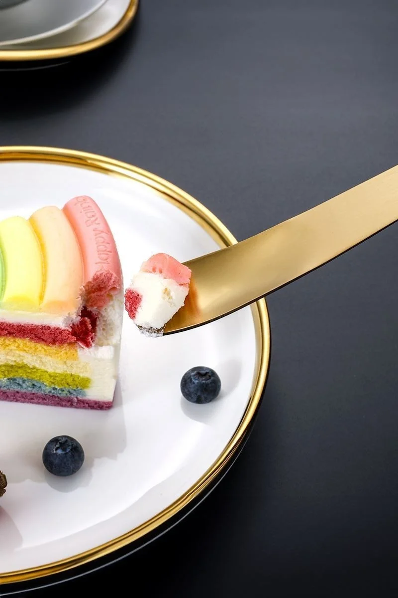 Chavin Stainless Steel Gold 18 cm Dessert and Ice Cream Spoon CIN944SR