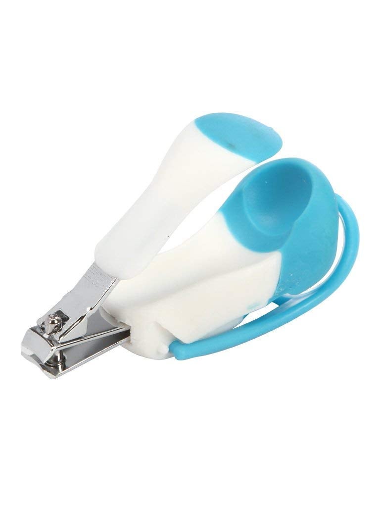Mee Mee Baby Nail Clipper with Magnifier Zoom Lens, Safety Nail Cutter for New Born Babies Infant Toddler (Single Pack - With Magnifier, White/Blue) - Image 4