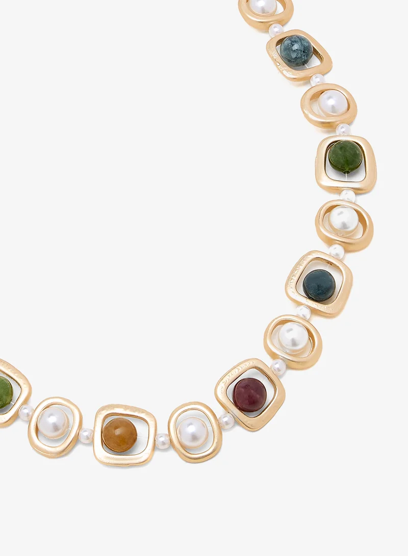 Ella Limited Edition Diamonte Rhinestone Drop Down Necklace