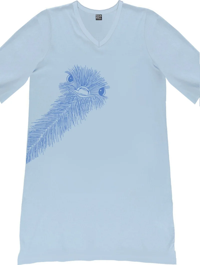 Rock&Roll V-neck Graphic Dress