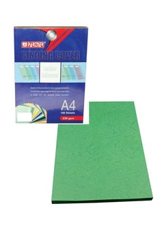 100-Piece A4 Size Binding Sheet Cover Green