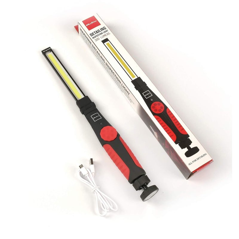 MaxShine Maxshine Ultra Bright Rechargeable Foldable Paint Inspection Light or Swirl Finder with USB Charger 300 Lumens 360 Portable Adjustable Lights  - Image 2
