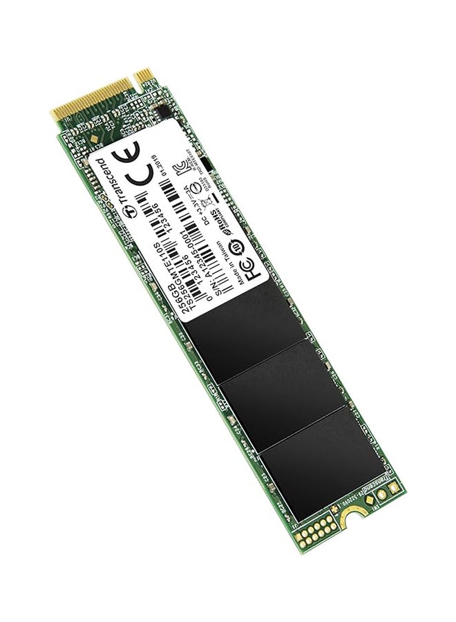 ترانسيند قرص SSD MTE110S سعة 256 جيجابايت M.2 2280، PCIe Gen3 x4 NVMe 1.3 (3D TLC)، 1600 ميجابايت - Image 3