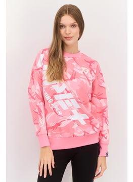 Women Crew Neck Graphic Long Sleeve Sweatshirts, Pink - pzsku/ZFE6DDF51D4231F7C5DCCZ/45/_/1737814529/506ee5f3-5f48-4988-b36e-e541525158c4