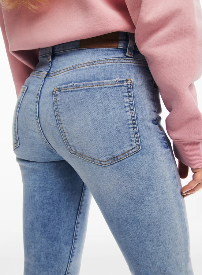 DESIGUAL Pink Denim Pants