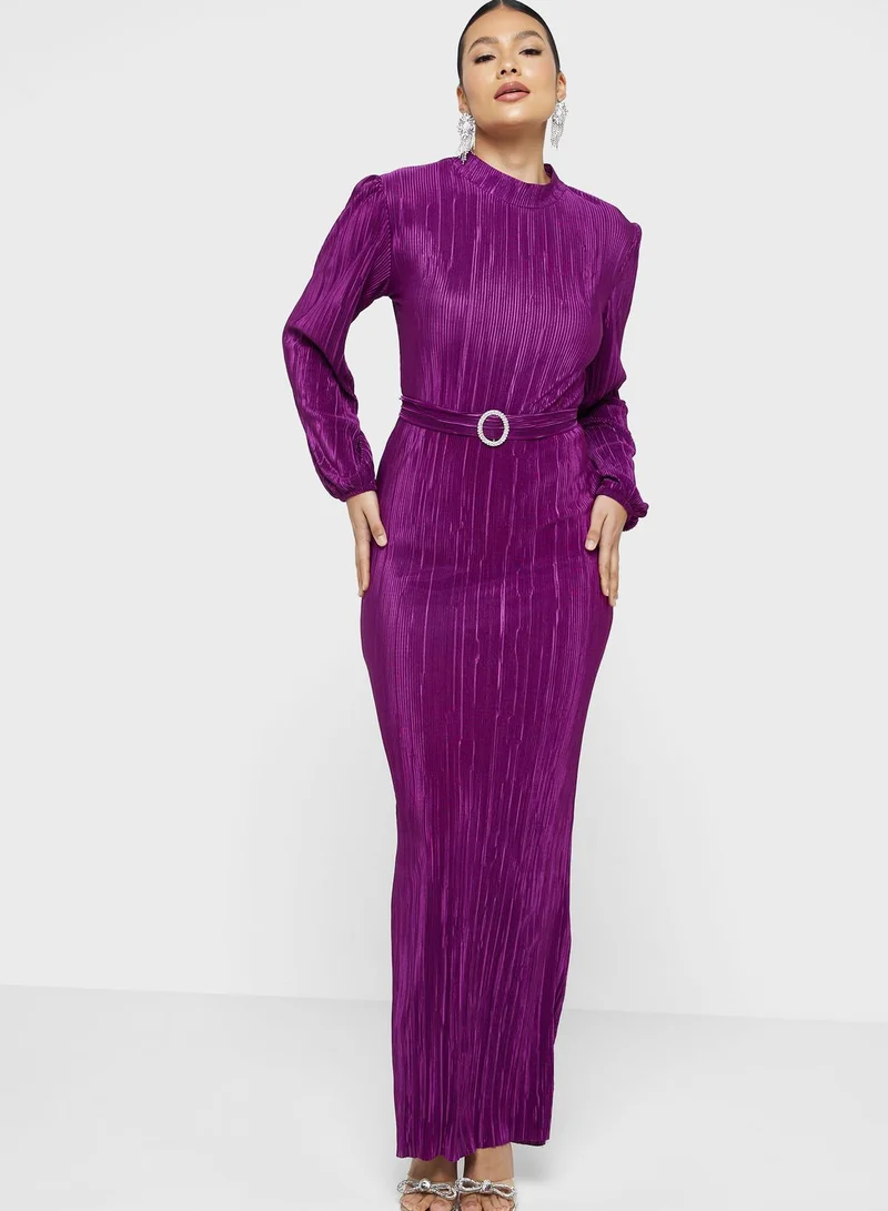 Khizana Pleated Maxi Dress