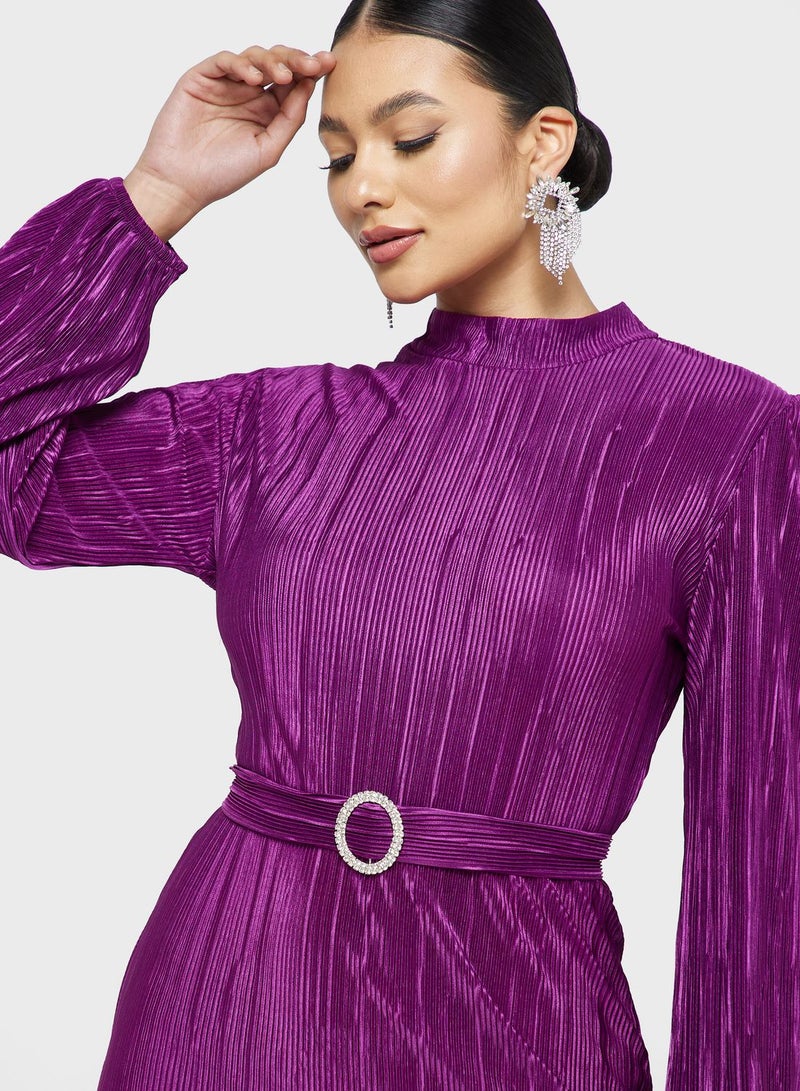 خزانة فستان بطباعة مربعات - Image 3