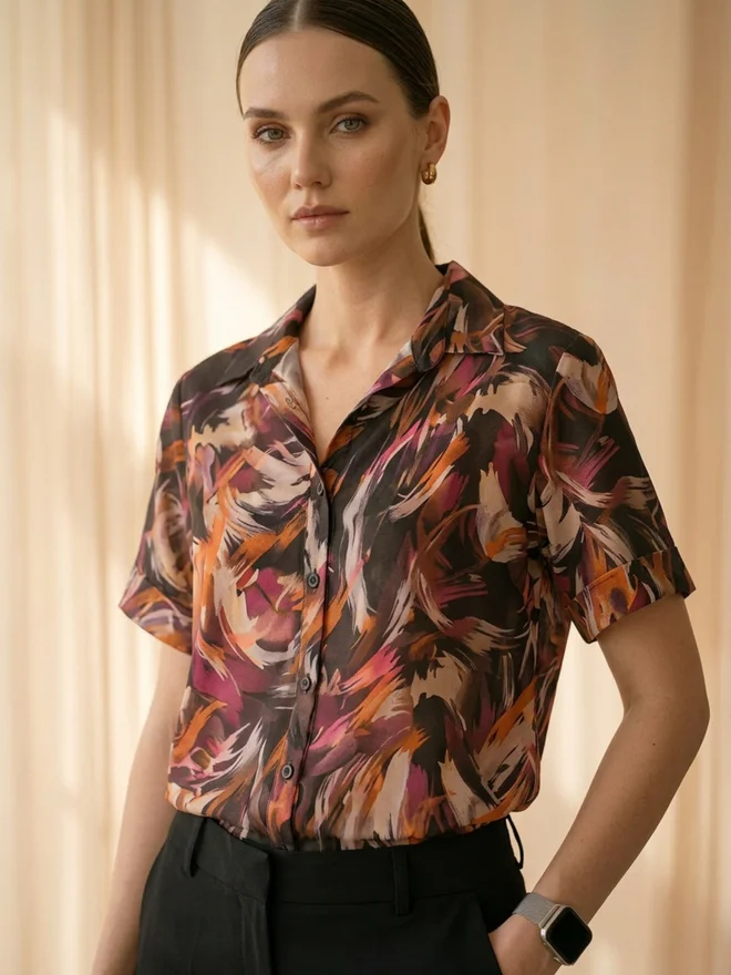 Mish Black All Over Print Shirt
