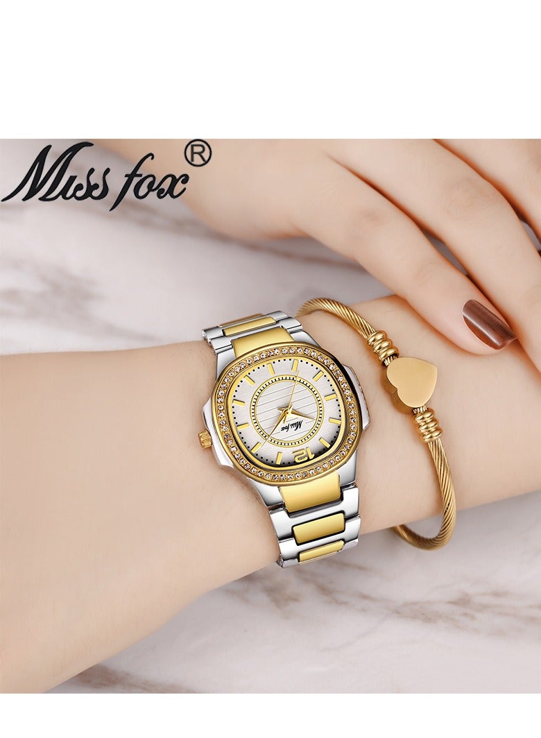 MISS FOX Women's Fashion Diamond Inlaid Watch - Image 2