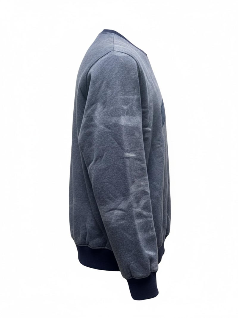 fanideaz Mens Premium Winter Wear Sweatshirt for Men Cotton Sweatshirts Man Regular Fit Branded Jumper for Man Warm Stylish Style_3DB_M_Denimblue - Image 3