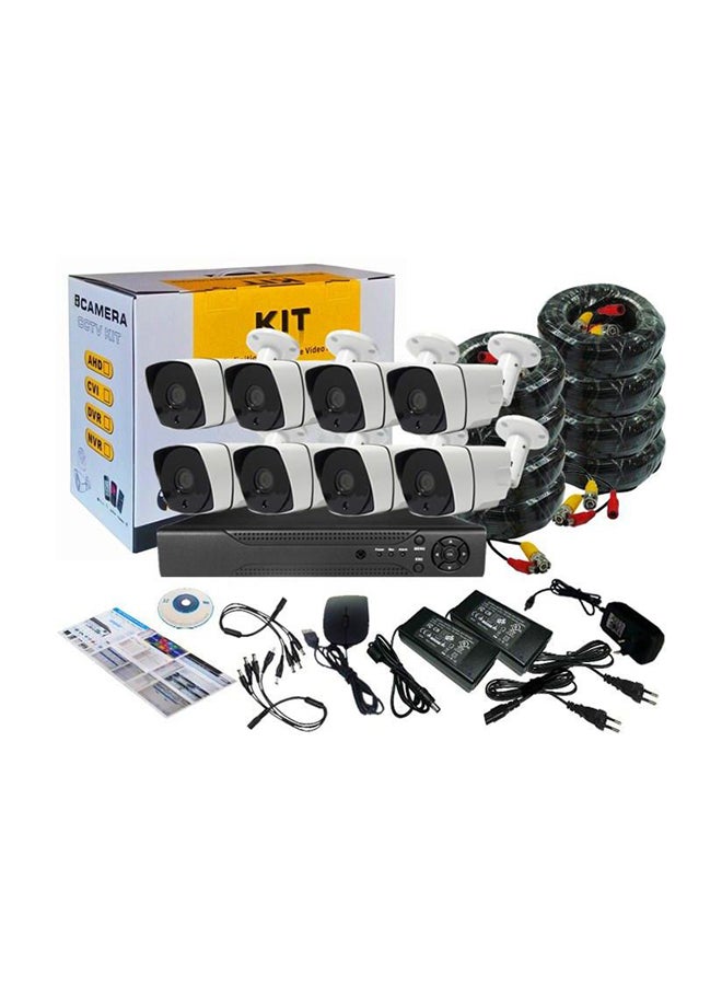 تومفيجن مجموعة كاميرات أمنية على شكل رصاصة للمنزل من 8 قطع - Image 3