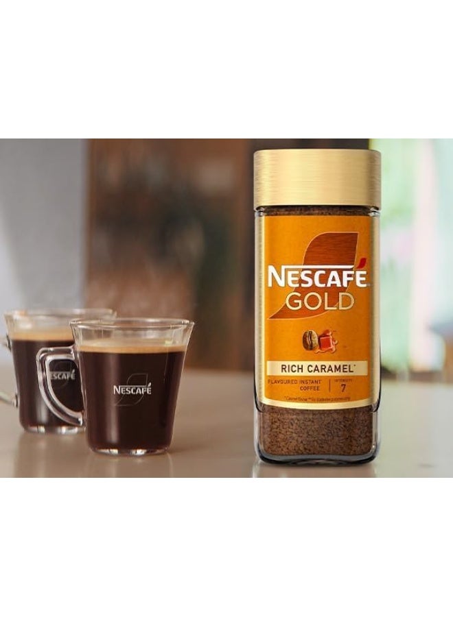 Nestle Nescafe Gold Blend Rich Caramel  Instant Coffee 95grams - Image 3