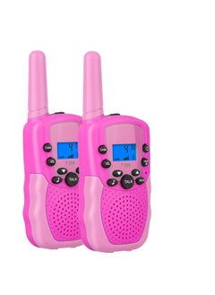 2-Piece Adjustable Volume Two Way Radio Walkie Talkie With Flashlight 14x3x7cm
