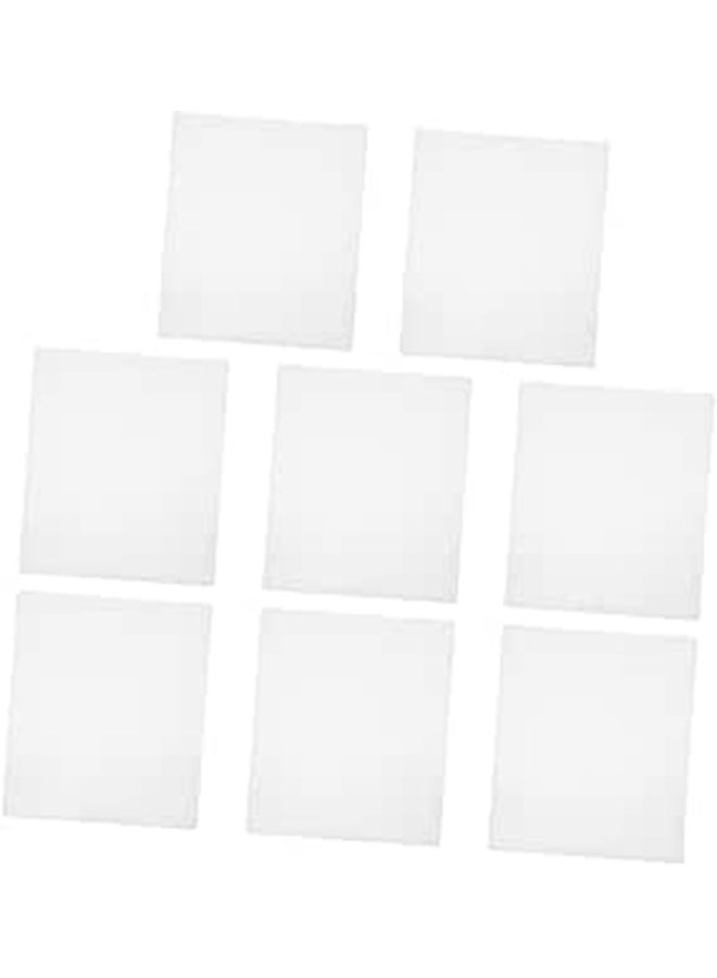 8PCS Clear Plastic Sheet Protectors Rigid Photo Sleeves For Documents Posters Certificates - Image 1