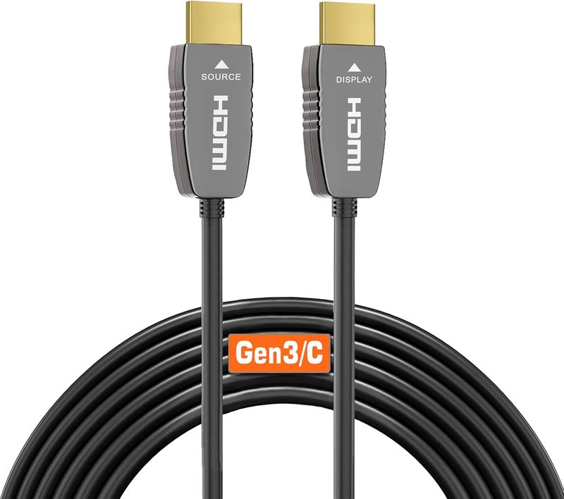 RUIPRO 8K HDMI Ultra High Speed Newest 2.1b Certified Fiber Optic Cable CL2 Rated 33ft 8k60Hz 4k120Hz 48Gbps eARC HDR HDCP2.3 for RTX4080/4090/3080/3090 Xbox PS5 AVR Projector - Image 1
