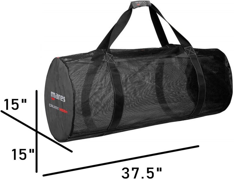 Mares Cruise Mesh Gear Bag - 108.5 Litre Capacity, Black - Image 3