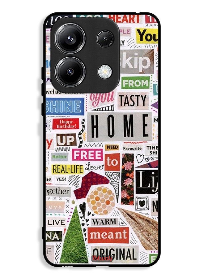 Tolwak Xiaomi Redmi Note 13 Pro 4G Protective Case Cover Meant Original Stickers - Image 1