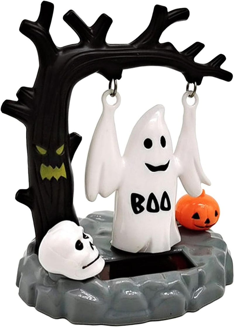 klarako Cute Creative Solar Power Dancing Hanged Ghost Figure Shaking Body Dolls Office Desk Car Dashboard Tabletop Decoration Ornament Kids Gift - Image 1