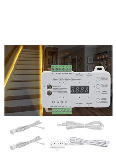 LED Motion Sensor Stair Light, 5m WS2818 Running Light Strip for RGB Stair Light Controller, Automatic Stairway LED Controller, Stair Light Controller