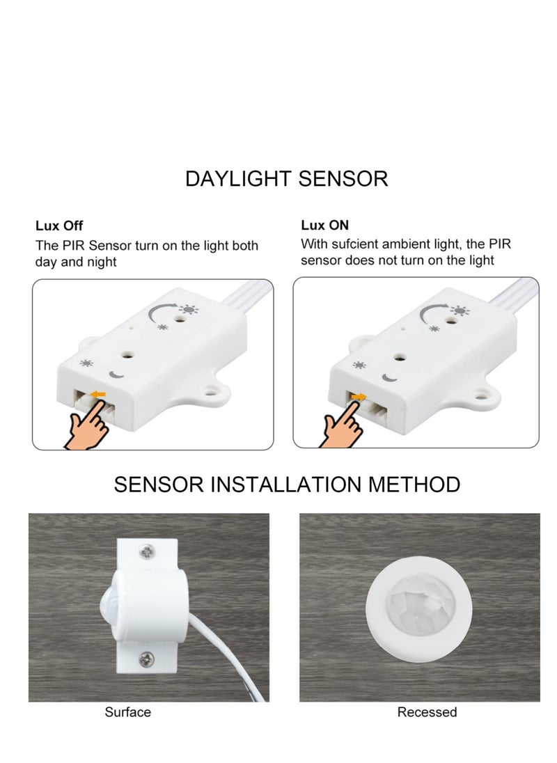 Excefore - LED Motion Sensor Stair Light, 5m WS2818 Running Light Strip for RGB Stair Light Controller, Automatic Stairway LED Controller, Stair Light Controller - Image 1