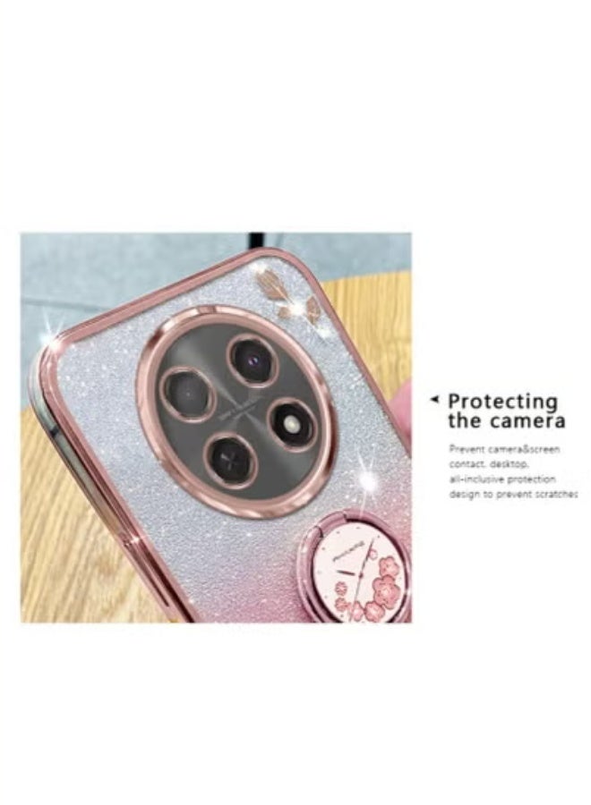 General Glitter case for Huawei Honor X9C inch, shiny shiny shockproof phone case with ring, cute shiny for ladies and girls  - Image 3