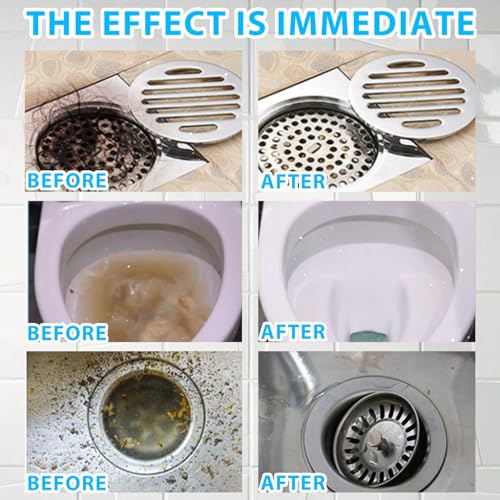 taakcc BELL BIRDCrystal Lye Drain Opener,Crystal Lye Drain Cleaner,Pipeline Dredging Agent,Drains Clog Remover Agent,Unclogs Bathroom and Kitchen Sinks,Shower Pipes (200g/7.05oz) - Image 5