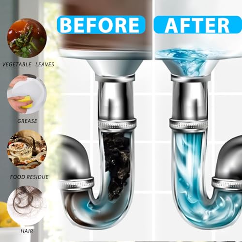 taakcc BELL BIRDCrystal Lye Drain Opener,Crystal Lye Drain Cleaner,Pipeline Dredging Agent,Drains Clog Remover Agent,Unclogs Bathroom and Kitchen Sinks,Shower Pipes (200g/7.05oz) - Image 4