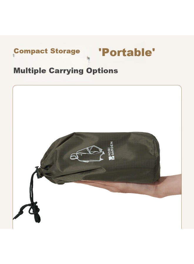 Mobigarden Outdoor Camping Hiking Ultra-light Multifunctional Rain Poncho, Raincoat, And Sunshade Three-in Nx23667004 Lemon Gree - Image 3