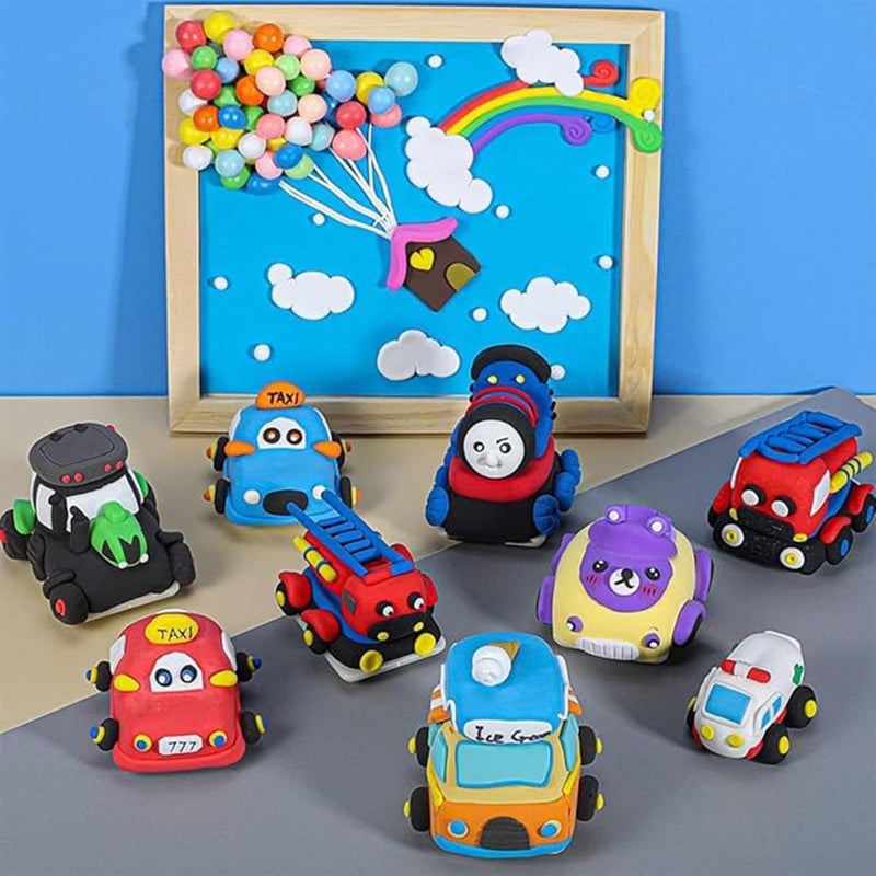 Foloose Air Dry Clay 24 Colors Air Dry Clay Kit –Safe, Non-Toxic, Ultra-Light, and Easy to Shape for Creative DIY Crafts and Modeling Fun - Image 4
