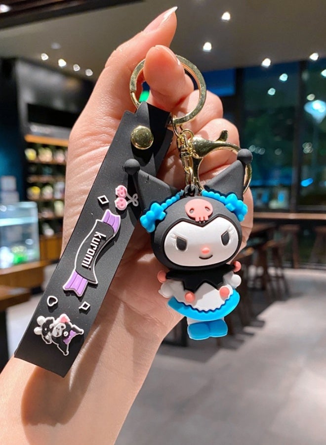 Generic B305 Blue skirt Cartoon keychain accessory*1 piece