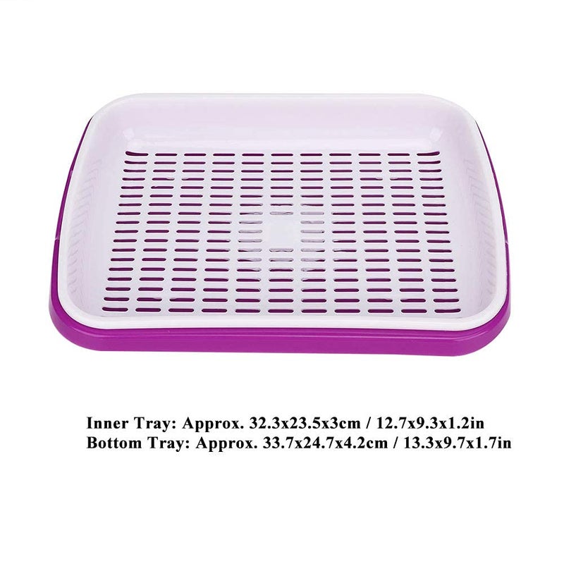 Divik Divik Double Layer Bean Sprouts Plate Seedling Tray Multipurpose Sprout Maker Tray Plastic Seed Germination Tray Sprouting Tray Sprouts Beans Tray  - Image 3