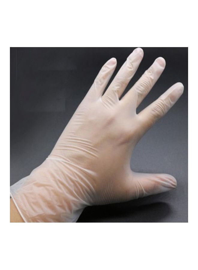 عبوة قفازات مضادة للكهرباء الساكنة للاستخدام مرة واحدة تحتوي على 20 قطعة أبيض - Image 1