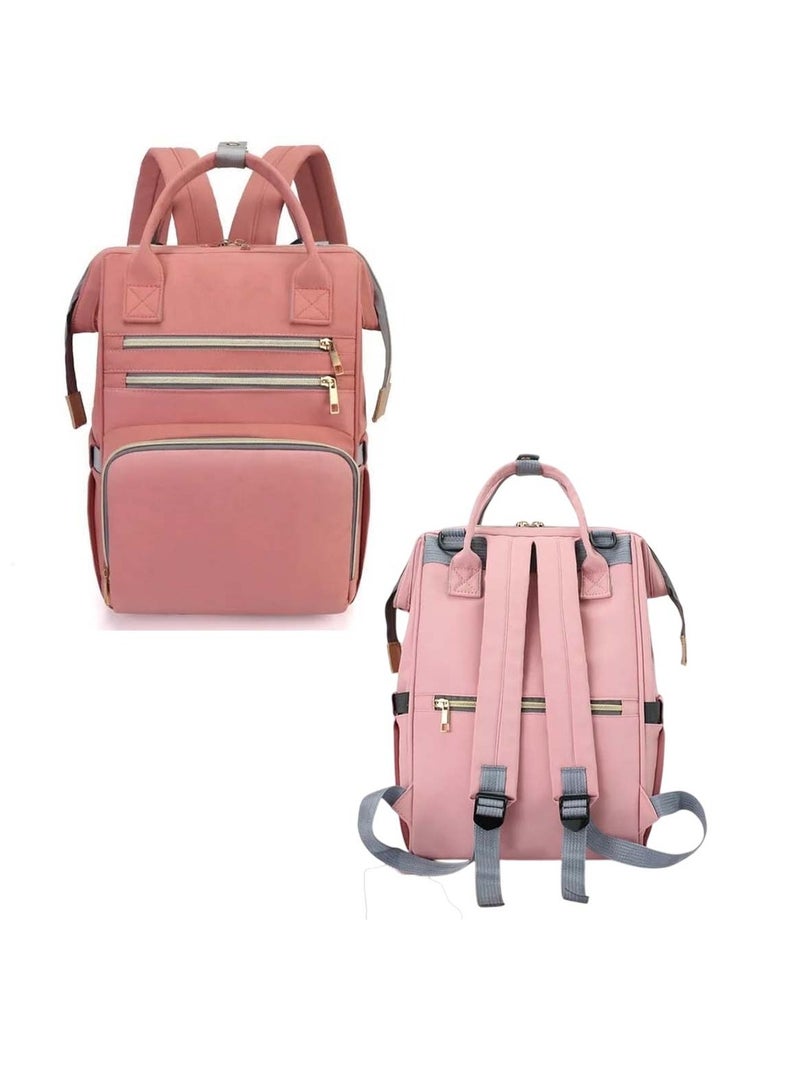 Huitich Chic & Spacious Pink Mums Baby Travel Bag  - Image 1