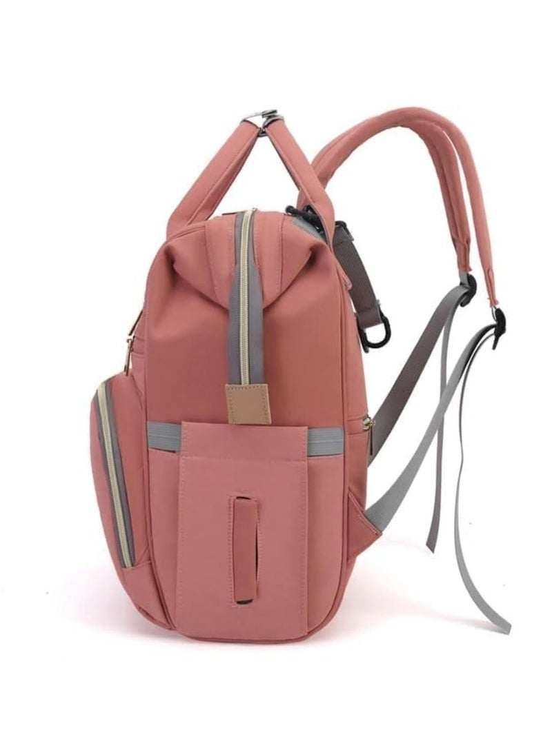 Huitich Chic & Spacious Pink Mums Baby Travel Bag  - Image 3