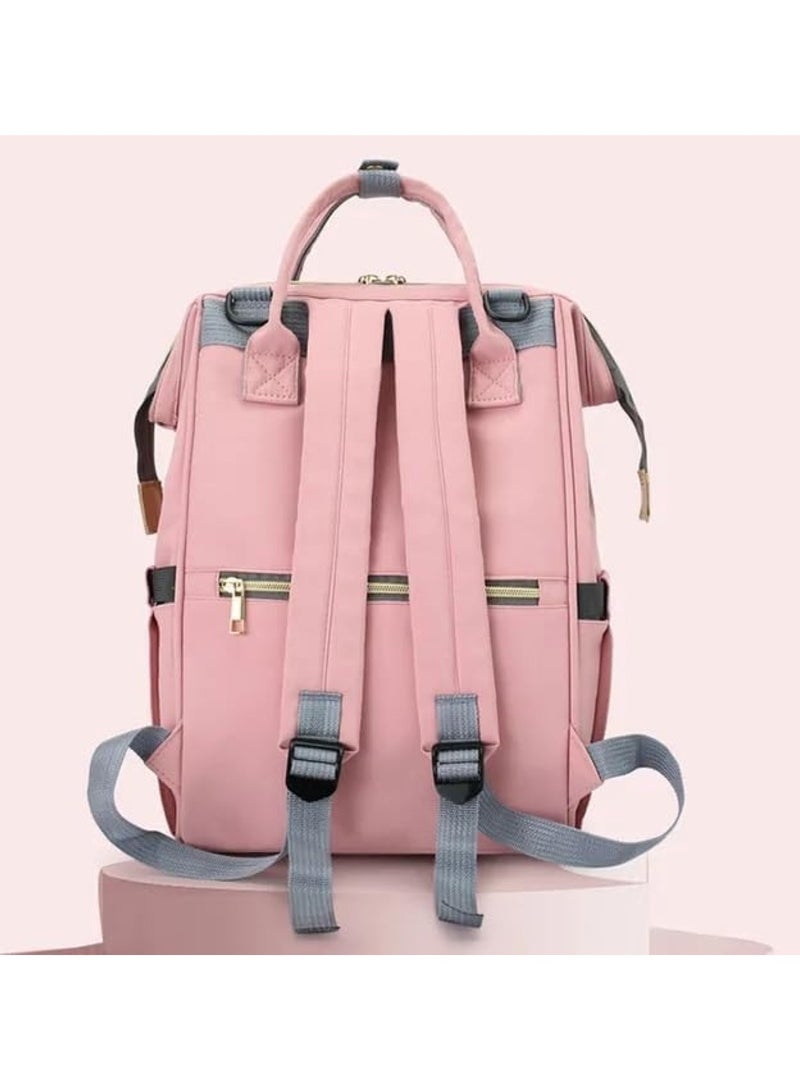 Huitich Chic & Spacious Pink Mums Baby Travel Bag  - Image 5