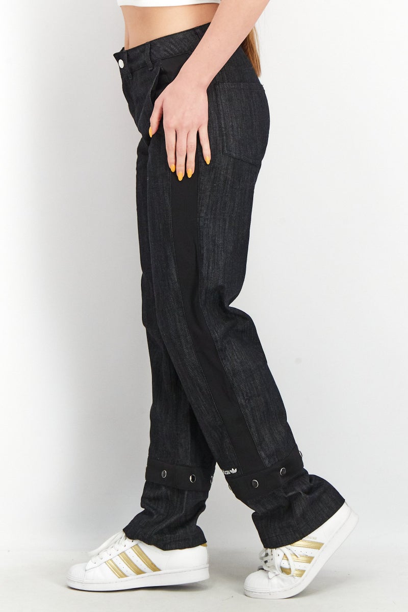 ADDO Women Loose Fit Wide Leg Outdoor Track Pant, Black - Image 4