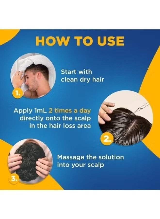 Minoxidil قوة إضافية علاج إعادة نمو الشعر مع قطرة - 5٪ 60mlx2 - Image 2