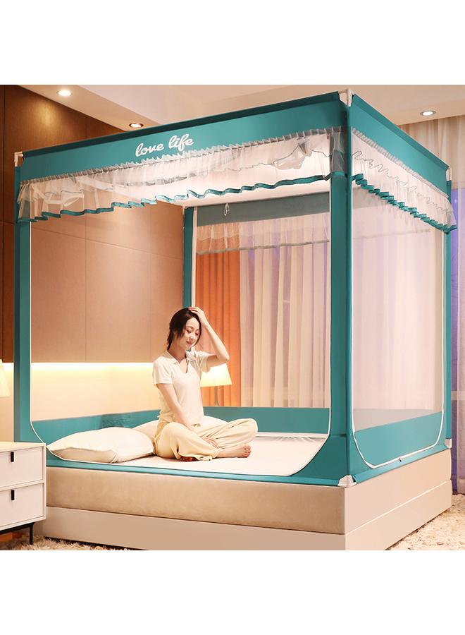 Bluejw Summer Three-door Children's Anti-fall Sitting Bed Mosquito Net Student Dormitory Home Mother And Child Bracket Zipper Mosquito Net Wholesale - Image 1