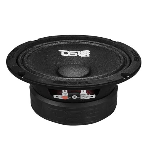 DS18 PRO-GM6.4 Loudspeaker - 6.5", Midrange, Black Steel Basket, 480W Max, 140W RMS, 4 Ohms - Premium Quality Audio Door Speakers for Car or Truck Stereo Sound System (1 Speaker) - Image 5