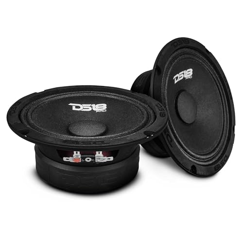 DS18 PRO-GM6.4 Loudspeaker - 6.5", Midrange, Black Steel Basket, 480W Max, 140W RMS, 4 Ohms - Premium Quality Audio Door Speakers for Car or Truck Stereo Sound System (1 Speaker) - Image 2