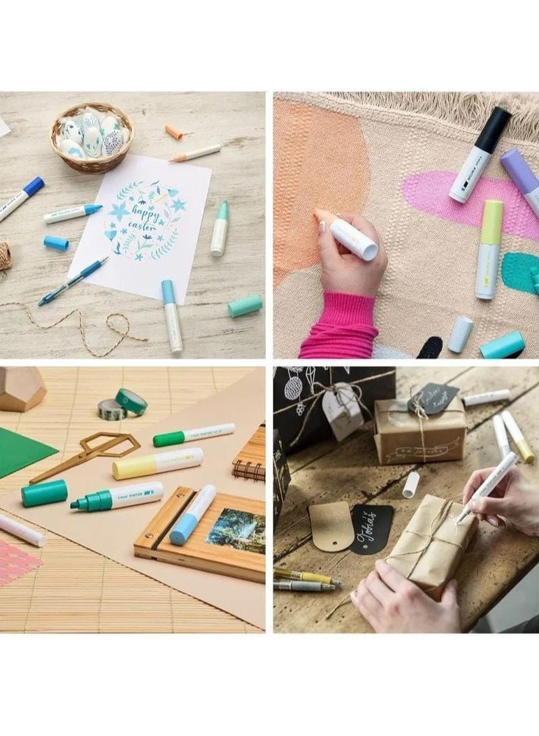 Pilot Pintor Water Based Paint Markers Set of 6 Basic Colours Extra Fine 0.7mm Tip - Image 4