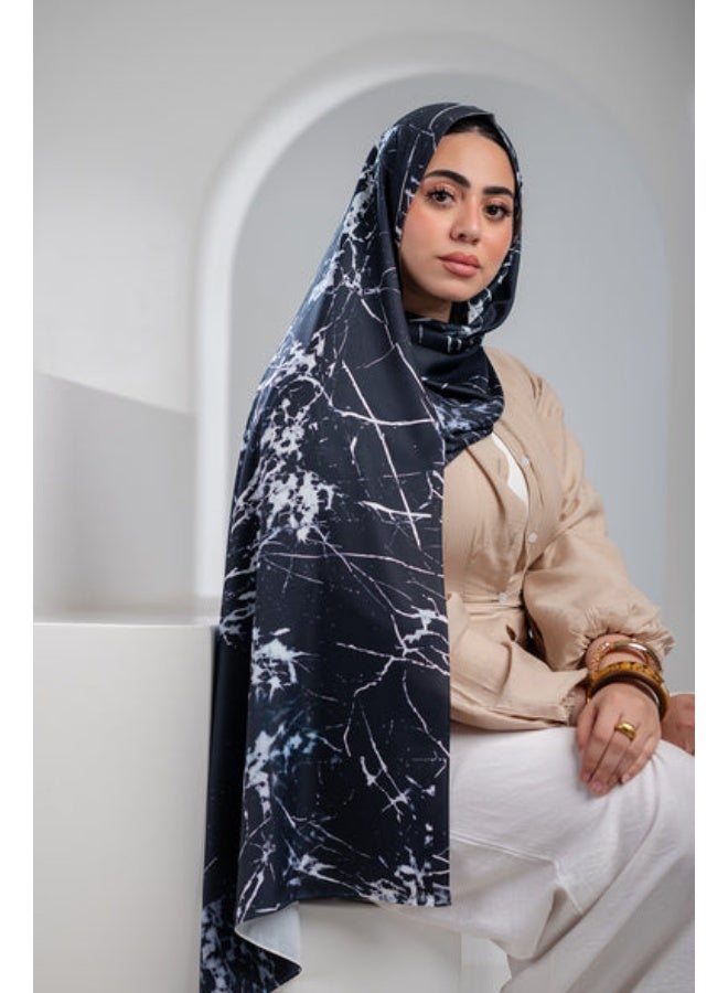 كايان طرحة يومية مريحة ساتان بتصميم مميز - متعدد الألوان - Image 2