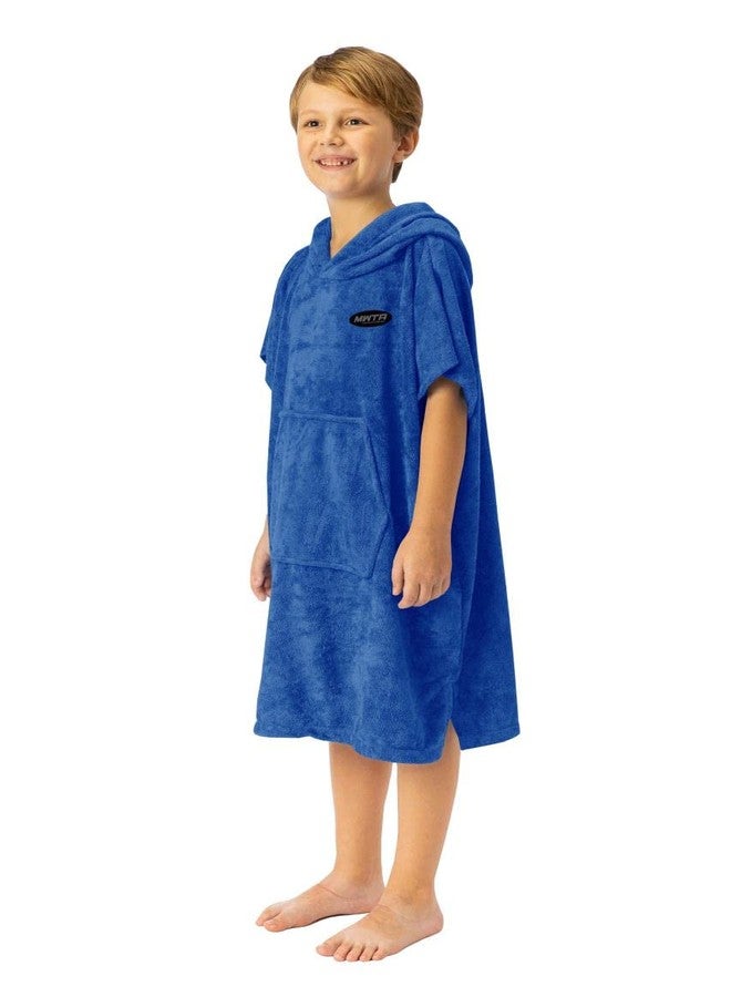 MWTA Surf Poncho for Kids with Hood,Changing Robe Beach Towel W/Outside Pocket - Outdoor, Surfing, Swimming, Bathing, Travelling, Pool (Angel Blue)… - Image 5