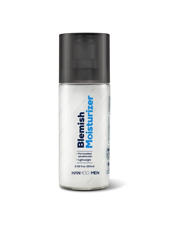 HANHOO Men Blemish Moisturizer | Daily Face Moisturizer | Lightweight Fastabsorbing Face Lotion With Bamboo Hyaluronic Acid And Zinc | Hydrates And Soothes Postshave Irritation | 2.02 Fl Oz - Image 1
